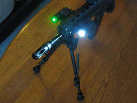 NcStar Compact Pistol QD Flashlight / Green Laser Combo